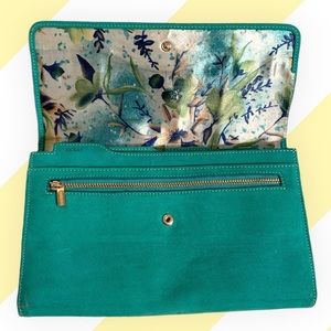 Genuine Italian Leather velvet travel clutch